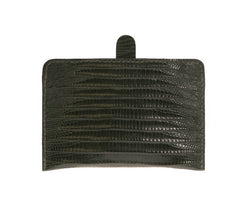 Card Holder Dark Grey Reptile