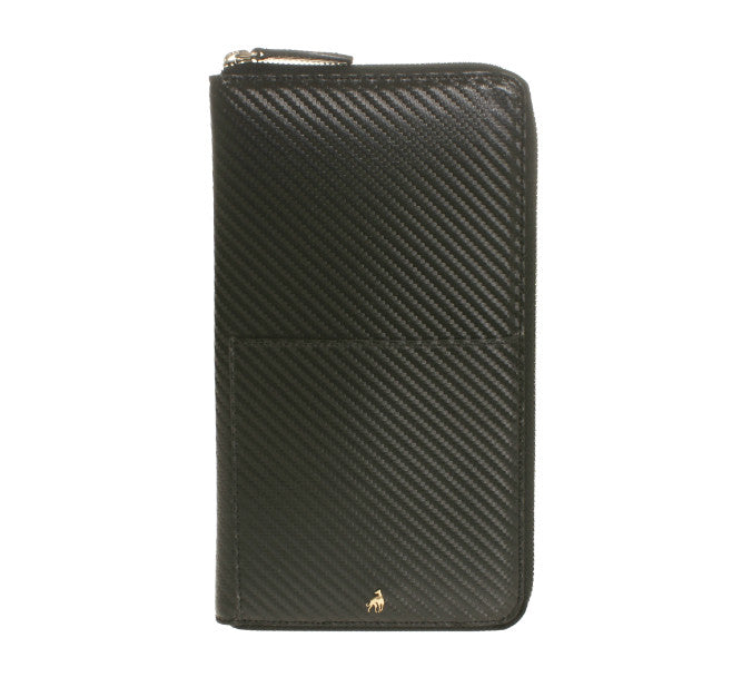 Document Holder Black Calfskin Hitech