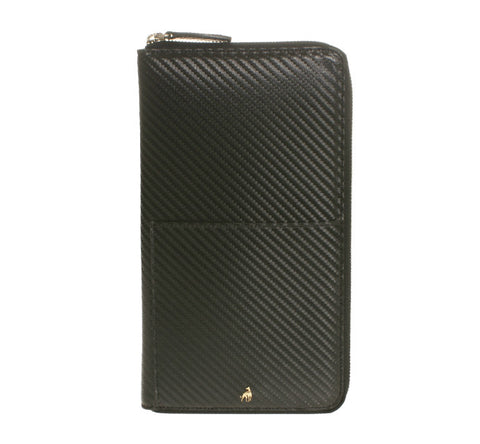 Document Holder Black Calfskin Hitech
