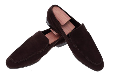 Trento Brown Suede Loafers