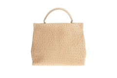 Firenze Brown Ostrich Leather Bag