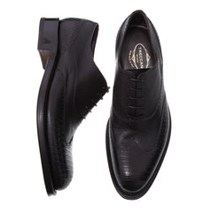 Buy Online Best  Men's Black Reptile Tejus Goodyear Italian Oxford Wing Tip Shoes
