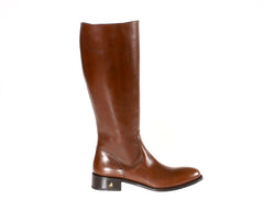 Size 5 NYC Brown Riding Boots Leather Handmade in Italy Buy Shop Online
