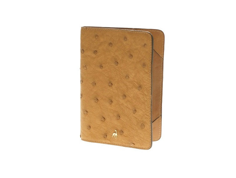 Passport Holder Chestnut Ostrich