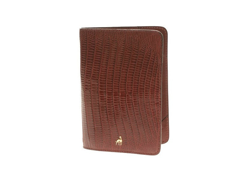 Passport Holder Red Reptile