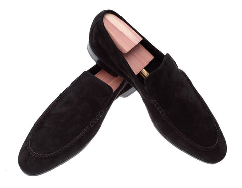 Trento Black Suede Loafers