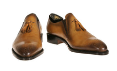 Camel Leather Toronto Bespoke Shoes for Men