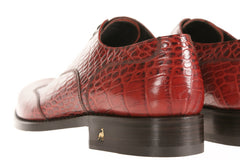 Parenzo Alligator-Embossed Oxford Shoes