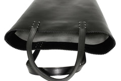 Capri Black Calf Tote