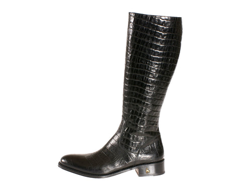 Vittoria Black Alligator Riding Boot LAST CALL | US size 11