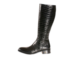Custom Alligator Riding Boots Black Where To Buy in Toronto  ~ custom riding boots ~ size 5 boots ~alligator boots ~ size 5 boots ~ shoes online ~ womens boots ~ shoes womens shoes ~ custom ~ bespoke boots ~ Toronto ~ soft boots ~ calf boots ~