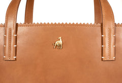 Capri Brown Calf Tote Bag