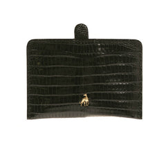 Card Holder Black Reptile