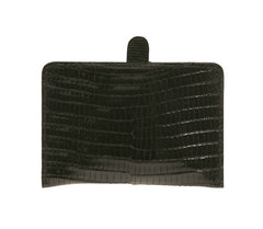 Card Holder Black Reptile