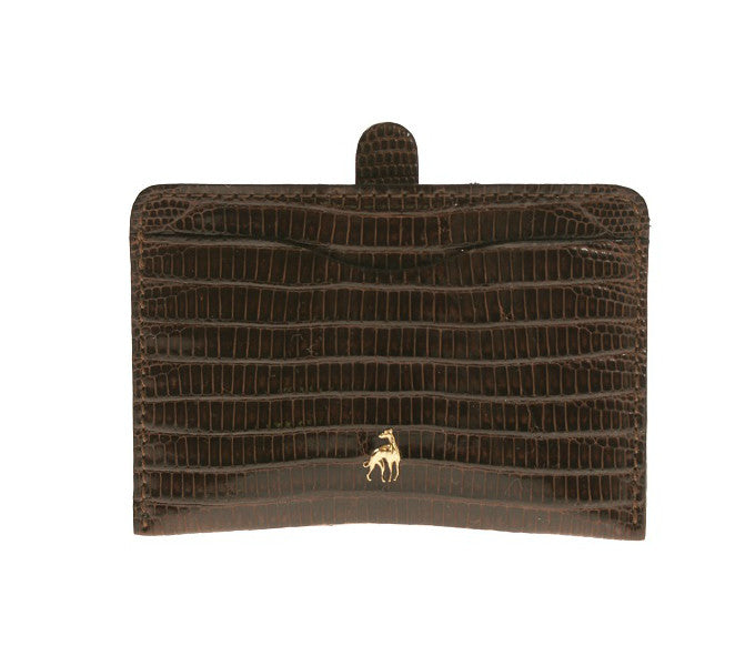 Card Holder Brown Reptile