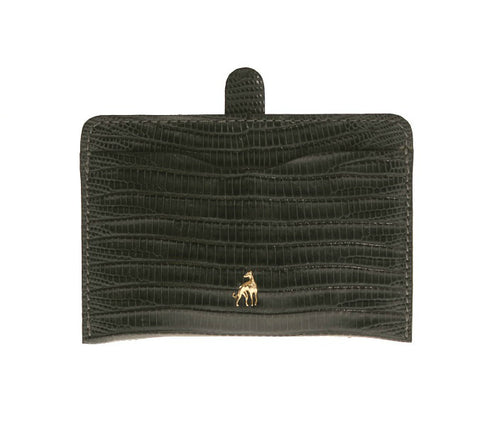 Card Holder Dark Grey Reptile