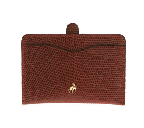 Card Holder Red Reptile