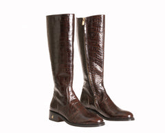 Buy Order in Toronto Custom Boots Alligator Brown