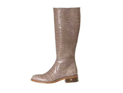 Vittoria Grey Alligator Riding Boot LAST CALL | US size 5.5