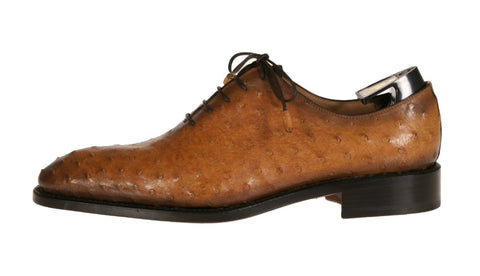 Brera Ostrich Leather Oxford Shoes