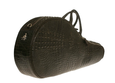 Tennis Racket Bag Brown Alligator