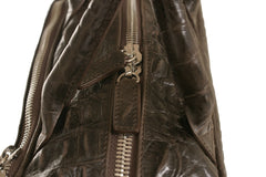 Tennis Racket Bag Brown Alligator Last Call