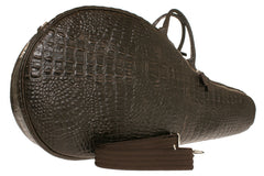 Tennis Racket Bag Brown Alligator