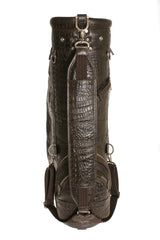 Golf Bag Brown Printed Alligator