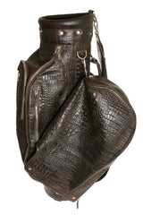 Golf Bag Brown Printed Alligator