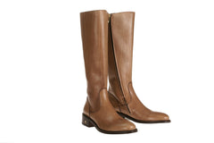 Vittoria Caramel Calfskin Riding Boot