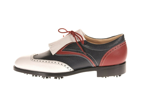 Verona Tricolore Calf Leather Golf Shoes