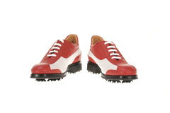 Parma Red White Golf Shoes
