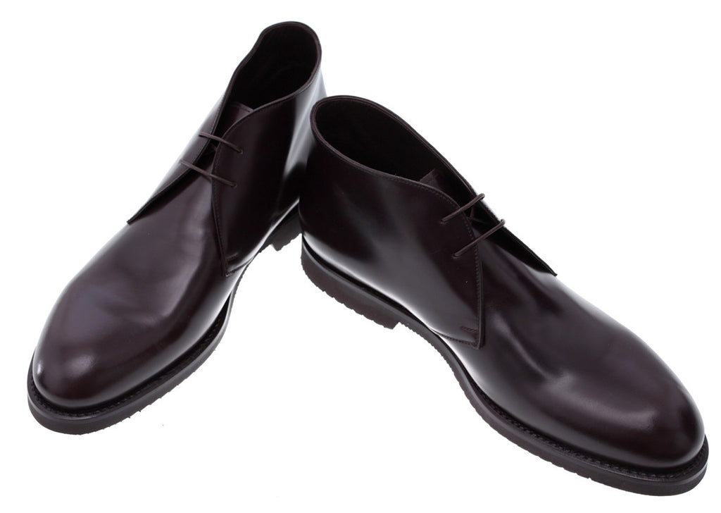 Online Men s Brown Leather Ankle Boots Made in Italy Treccani Milano