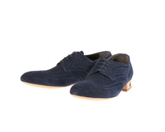 Mimosa Blue Suede Flat