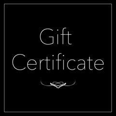 Gift Certificate