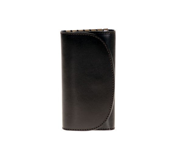 Luxury Leather Key Holder in Dark Brown Calf