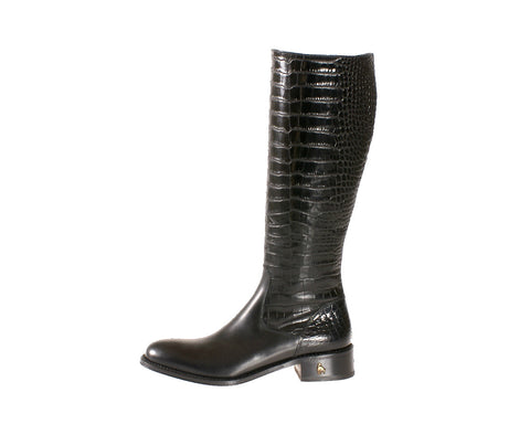 Vittoria Black Calf Riding Boot