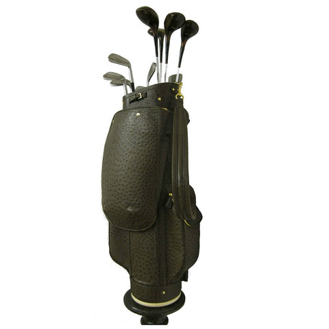 Golf Bag Brown Ostrich