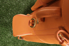 Golf Bag Orange Calfskin