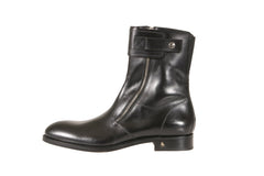 Men's Black Leather Ankle Boots NYC