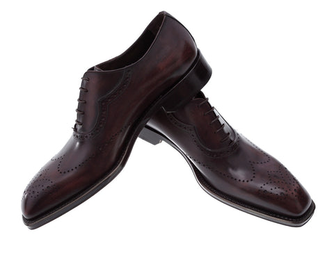 Lovanio Brown Calfskin Oxford Shoes