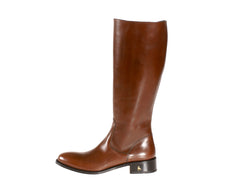 Buy in NYC Size 12 Brown Riding Boots Leather Handmade in Italy Shop Store Online Size 12