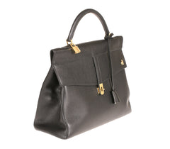 Firenze Black Calf Leather Bag Last Call