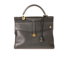 Firenze Black Calf Leather Bag Last Call