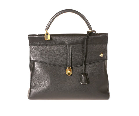 Firenze Black Calf Leather Bag