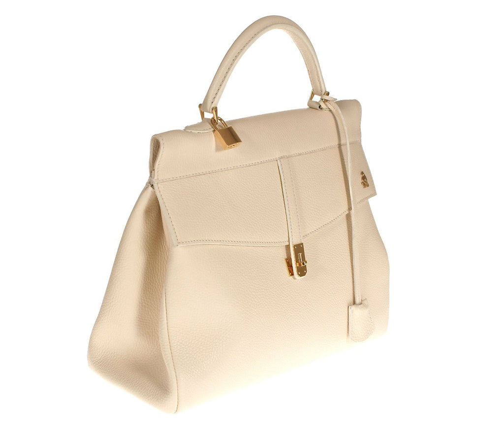 Firenze White Calf Leather Bag