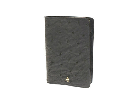 Passport Holder Dark Blue Ostrich