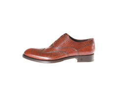 Buy Online Best Italian Shoes Handmade Red Reptile Tejus Italian Men's Shoes