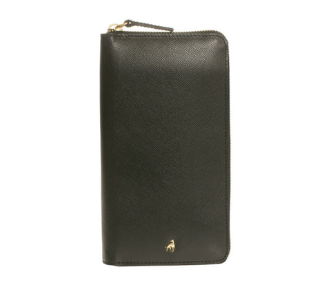 Siena Wallet Black Calfskin Saffiano