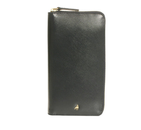 Siena Wallet Dark Blue Calfskin Saffiano